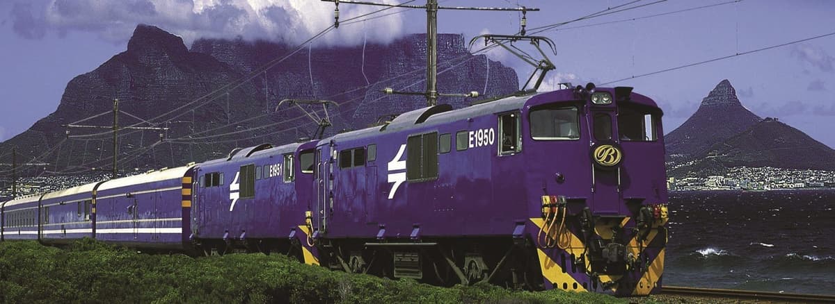 train for rail journey through South Africa